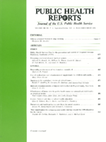 Public Health Reports  v 100  no 5  cover