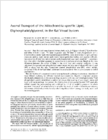 Axonal transport of the mitochondriaspecific lipid diphosphatidylglycerol in the rat visual system