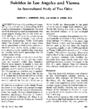 Suicides in Los Angeles and Vienna An intercultural study of two cities