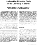 Antismoking education study at the University of Illinois