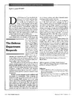 The Defense Department Responds