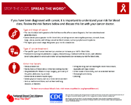 Risk tactors for blood clots with cancer