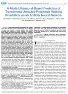AMode UltrasoundBased Prediction of Transfemoral Amputee Prosthesis Walking Kinematics via an Artificial Neural Network