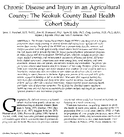 Chronic Disease and Injury in an Agricultural County The Keokuk County Rural Health Cohort Study