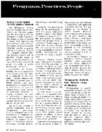 Programs Practices and People