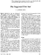 The imported fire ant