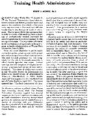 Training health administrators