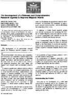 The Development Of A Relevant And Comprehensive Research Agenda To Improve Hispanic Health