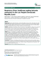 Respiratory illness healthcareseeking behavior assessment in the Lao Peoples Democratic Republic Laos
