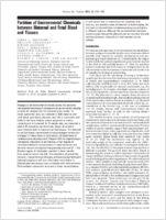 Partition of Environmental Chemicals between Maternal and Fetal Blood and Tissues