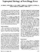 Leptospiral etiology of Fort Bragg fever