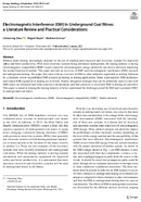 Electromagnetic Interference EMI in Underground Coal Mines A Literature Review and Practical Considerations