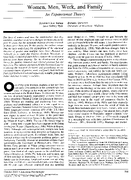Women Men Work and Family An Expansionist Theory