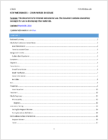 Key Messages  Zika Virus Disease Updated March 30 2016