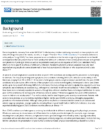 Evaluating and Caring for Patients with PostCOVID Conditions Interim Guidance Background
