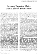 Success of outpatient clinics tied to human social factors