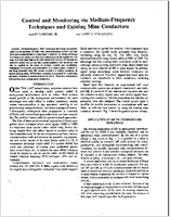 Control And Monitoring Via MediumFrequency Techniques And Existing Mine Conductors