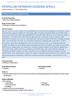 Popular Opinion Leader POL