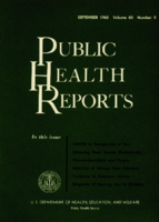 Public Health Reports  v 80 no 9 September 1965  cover