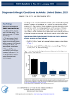 Diagnosed Allergic Conditions in Adults United States 2021