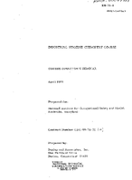 Industrial hygiene chemistry course Course directors seminar