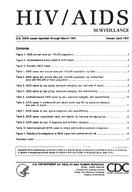 HIVAIDS Surveillance US AIDS cases reported through March 1991