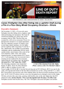 Career Firefighter Dies After Falling into a LightAir Shaft During a Fire in a FourStory Mixed Occupancy Structure  Illinois