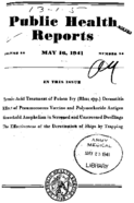 Public Health Reports  v 56 no 20  cover