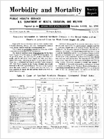 Morbidity and Mortality Weekly Report For release August 28 1959 Vol 8 No 33