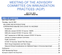 Meeting of the Advisory Committee on Immunization Practices ACIP July 22 2021 summary minutes