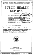 Public Health Reports  v 53 no 7  cover