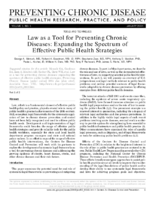 Law as a Tool for Preventing Chronic Diseases Expanding the Spectrum of Effective Public Health Strategies