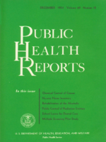 Public Health Reports  v 69 no 12  cover