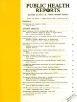 Public Health Reports  v 108 no 1 JanuaryFebruary 1993  cover