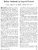 Rabies outbreak in Imperial County