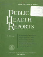 Public health reports  v 84 no 1  cover