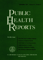 Public Health Reports  v 79  no 9  cover