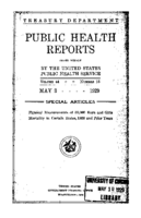 Public Health Reports  v 44 no 18  cover