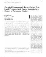 Chemical Exposures of RocketEngine TestStand Personnel and Cancer Mortality in a Cohort of Aerospace Workers