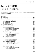 Revised NIOSH Lifting Equation