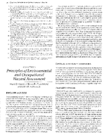 Principles of Environmental and Occupational Hazard Assessment