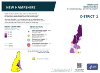 NH Congressional District 02 Stroke and Stroke Centers Map 118th Congress