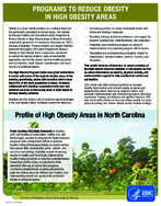 Profile of High Obesity Areas in North Carolina