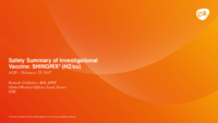 Safety summary of investigational vaccine  SHINGRIX HZsu
