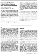 Personal health practices of urban adults in Alabama Davis Avenue Community Study