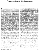 Conservation of air resources