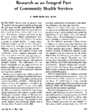 Research as an integral part of community health services