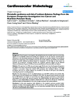 Metabolic syndrome and risk of incident diabetes findings from the European Prospective Investigation into Cancer and NutritionPotsdam Study