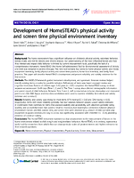 Development of HomeSTEADs physical activity and screen time physical environment inventory