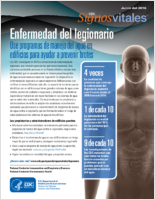 Enfermedad del legionario use programas de manejo del agua en edificios para ayudar a prevenir brotes CDC Signos Vitals 7 de junio de 2016